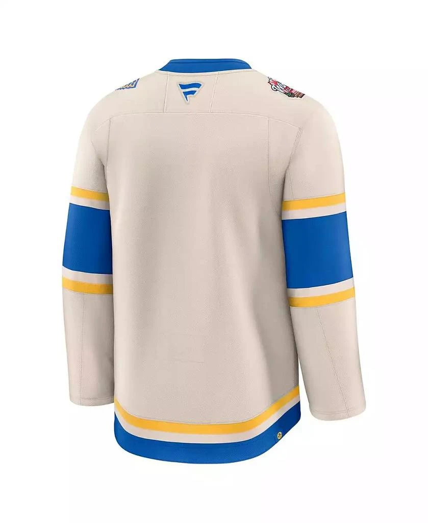 Fanatics Men's Cream St. Louis Blues 2025 NHL Winter Classic Premium Jersey 3