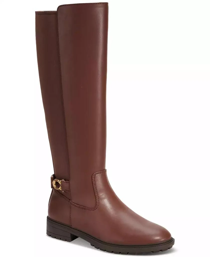 Coach Women's Faith Knee High Lug Sole Riding Boots 1