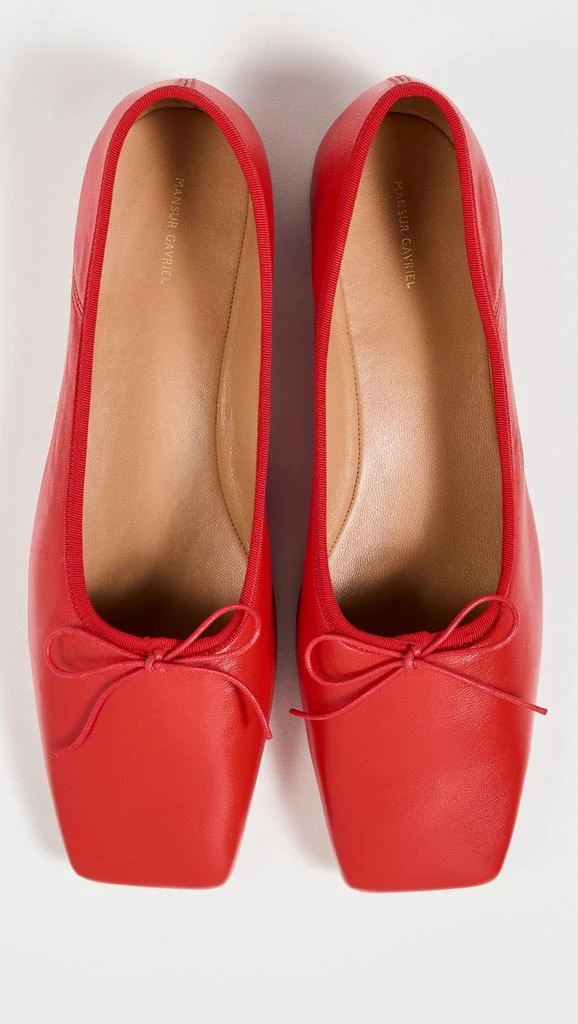 Mansur Gavriel Square Toe Ballerina Flats 4