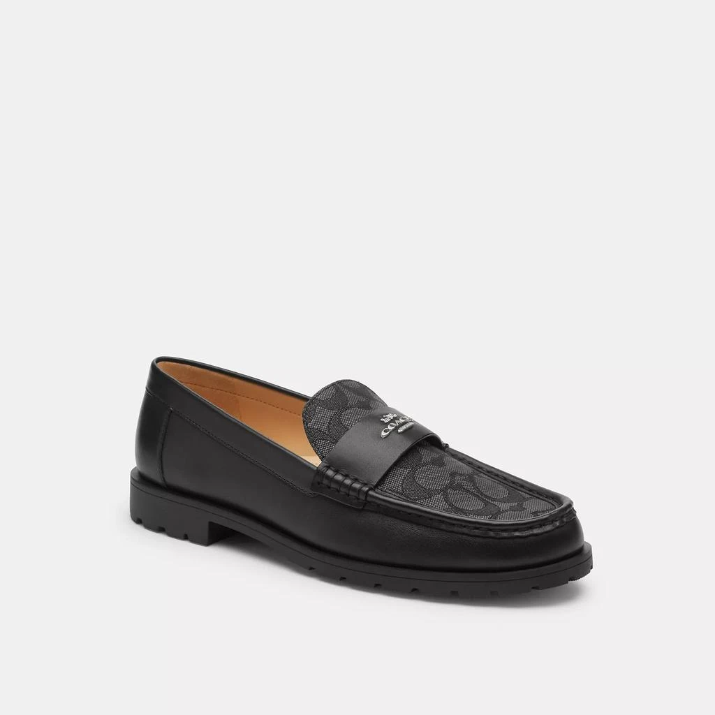 Coach Janie Loafer In Signature Jacquard 1