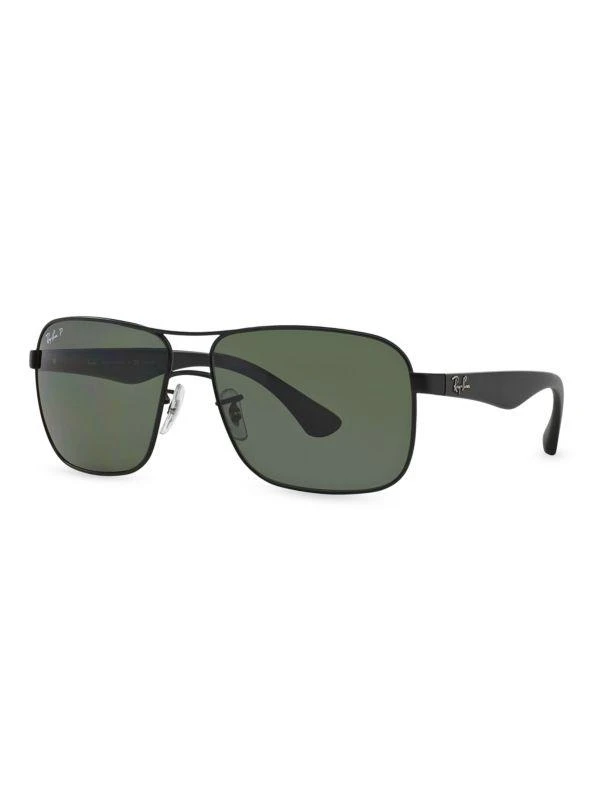 Ray-Ban RB3516 59MM Round Aviator Sunglasses 2