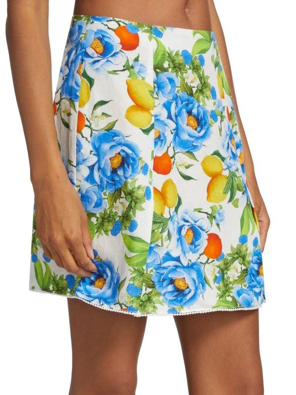 Borgo de Nor Analu Linen-Blend Skirt 3