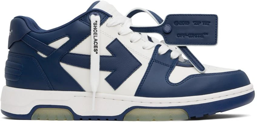 Off-White White & Blue Out Of Office Sneakers 1