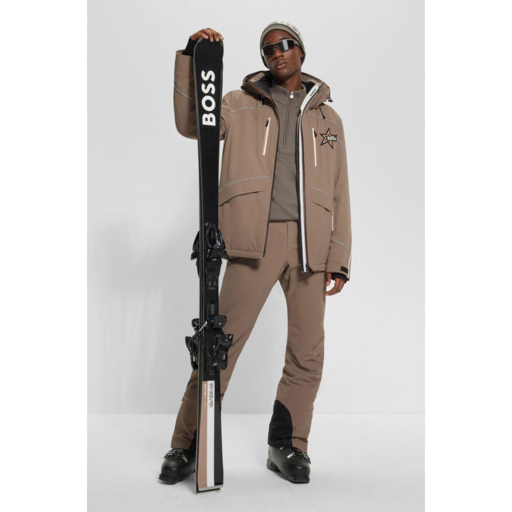 x Perfect Moment hooded down ski jacket with special branding – On