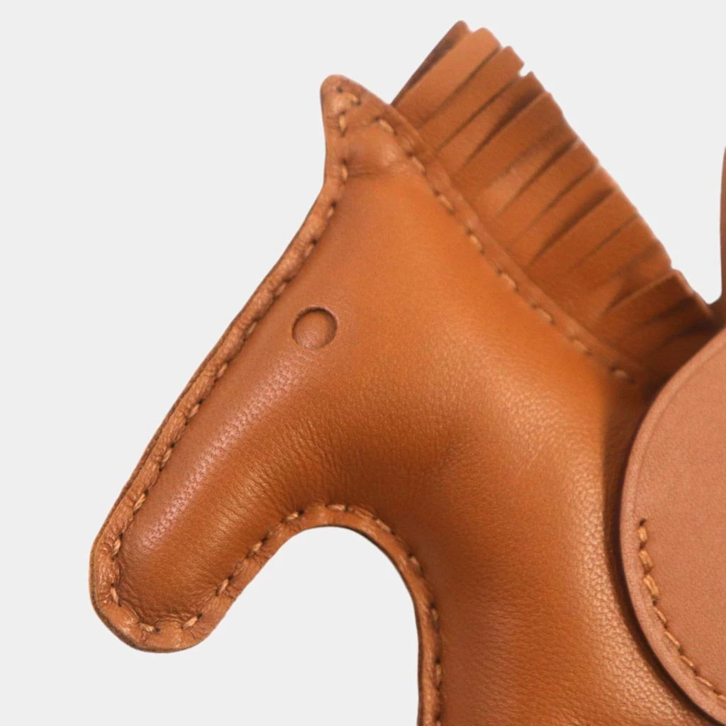 Hermes Hermes Rodeo Pegasus MM Anjou Milo Bag Charm Gold Leather 5