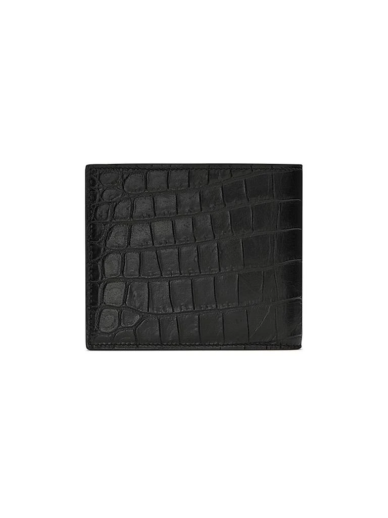 Yves Saint Laurent Crocodile-Embossed Leather Wallet 2