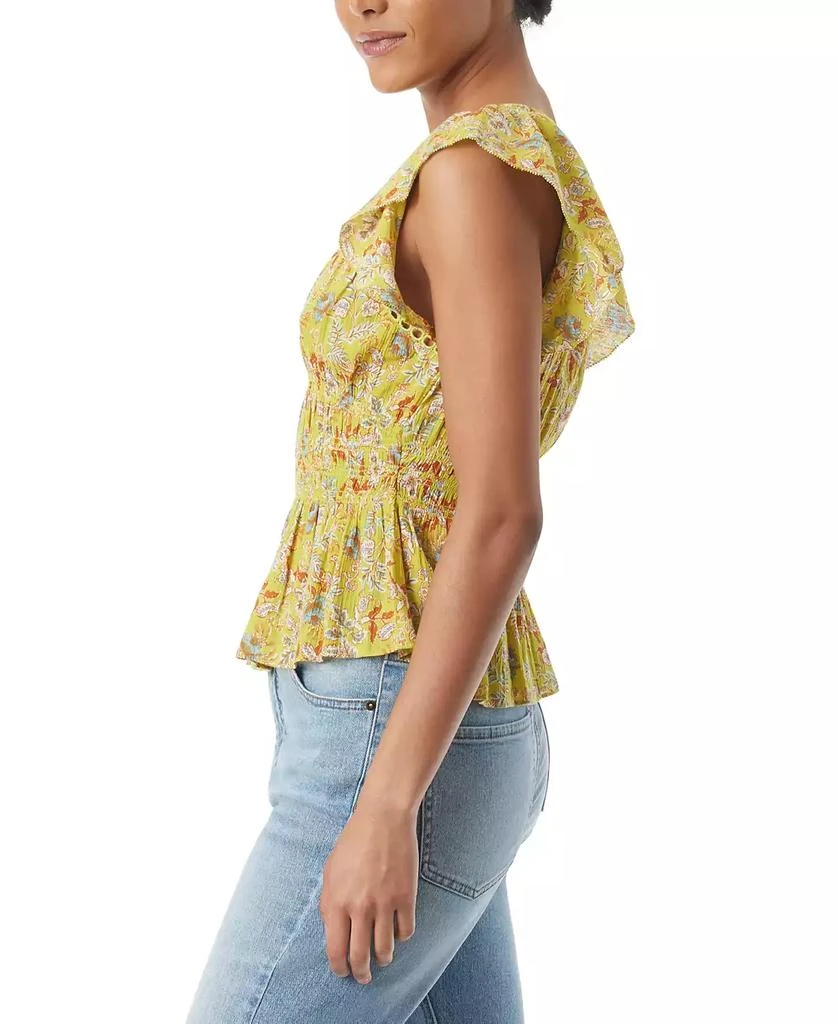 Sam Edelman Women's Nyra Cotton Flutter-Sleeve Blouse 3