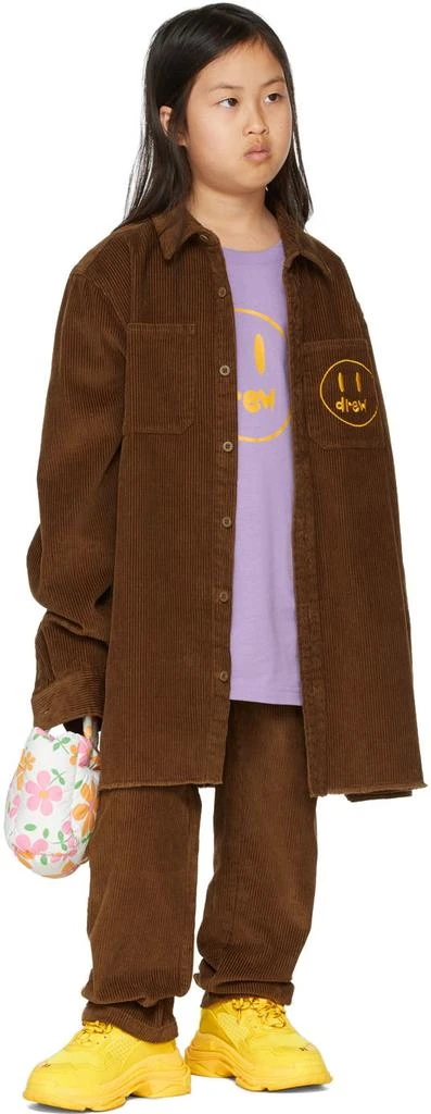 Drew House SSENSE Exclusive Kids Brown Painted Mascot Trousers 4