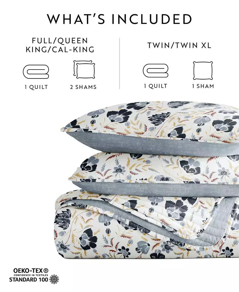IENJOY HOME French Jacobean Reversible 2-Pc. Quilt Set 7