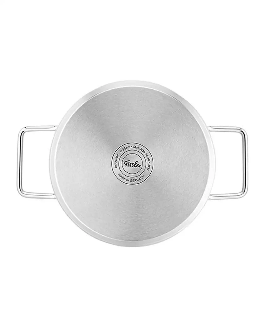 Fissler Pure Collection Stainless Steel 4.1 Quart Rondeau with Metal Lid 5