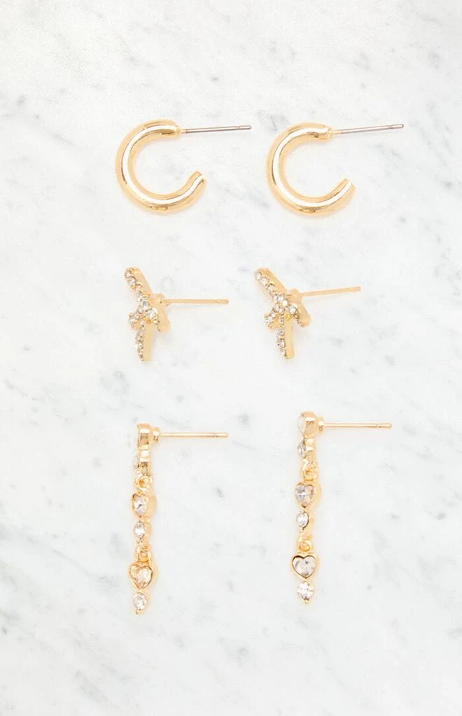 LA Hearts 3 Pack Luna Earrings 1