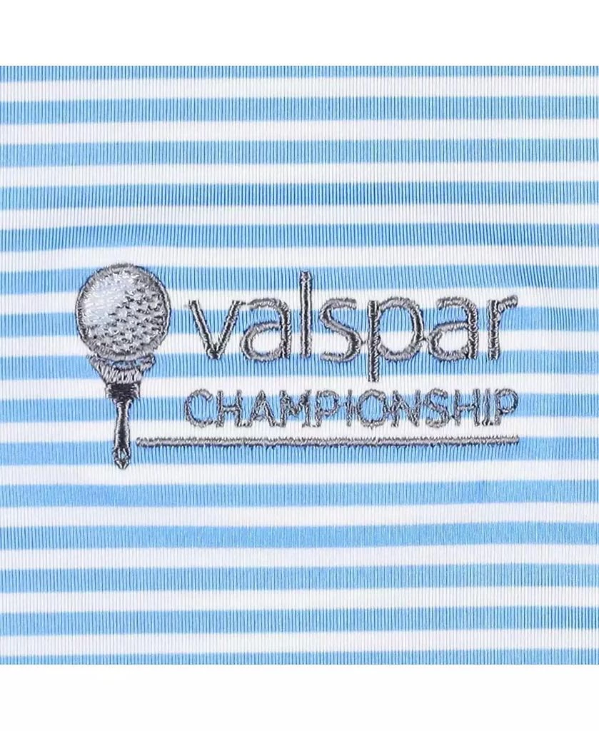 FootJoy Men's Light Blue Valspar Championship Micro Feeder Stripe Lisle ProDry Polo 4