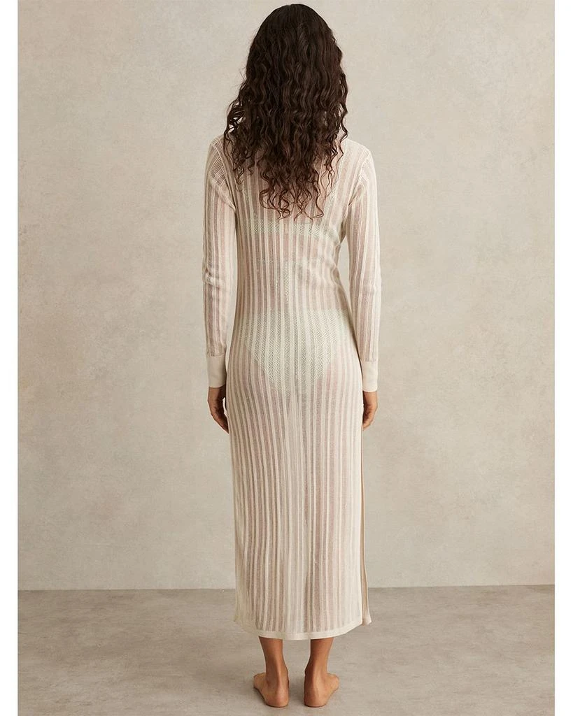 REISS Samantha Sheer Knit Dress 2