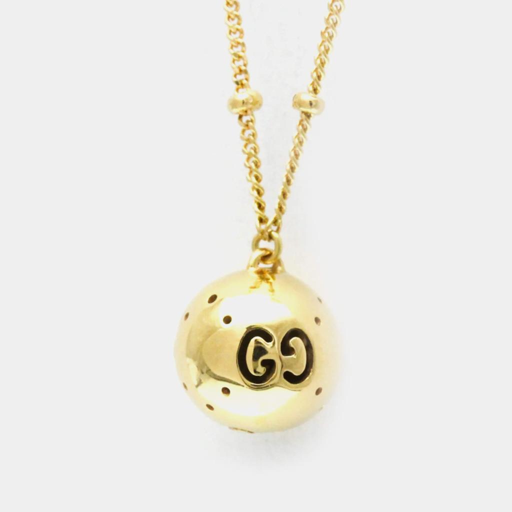 Gucci Gucci Icon Ball Necklace Yellow Gold 18K No Stone Pendant Necklace Gold