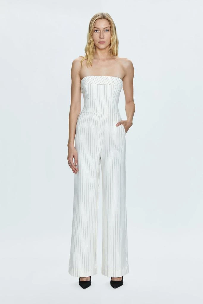 Pistola Denim Valentina Jumpsuit - Le Blanc Pinstripe 1