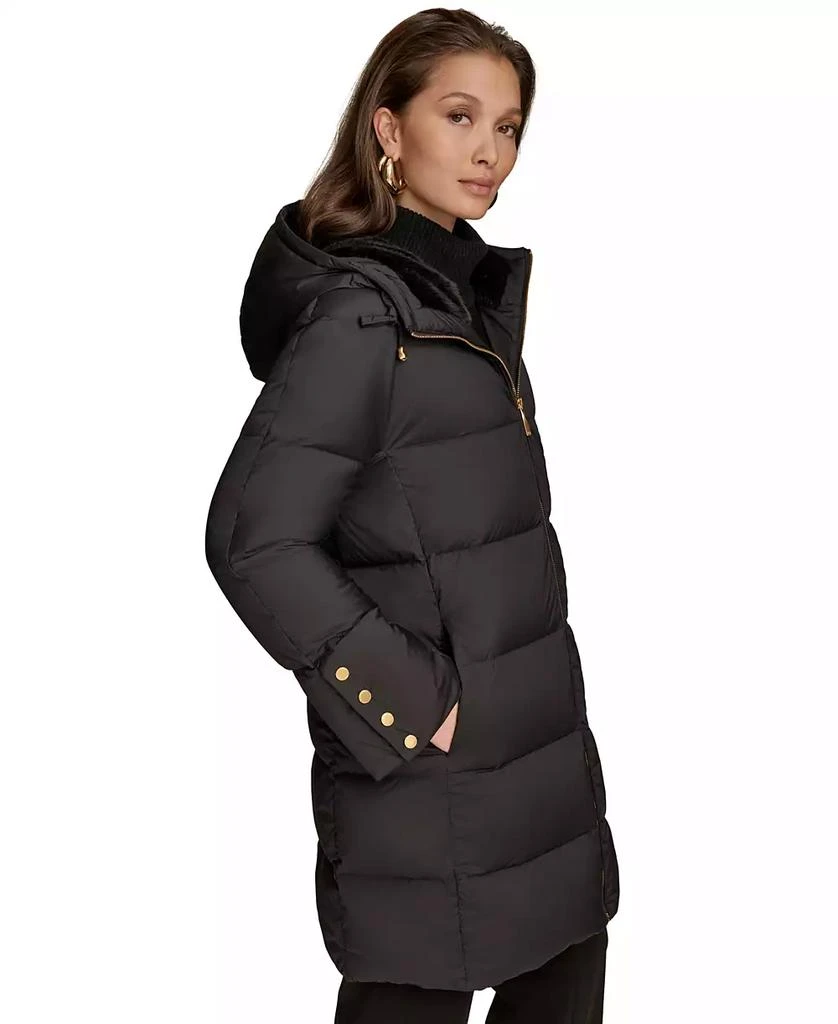 Donna Karan New York Women's Hooded Down Puffer Coat 3