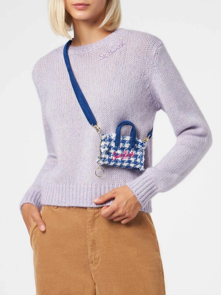 Mc2 Saint Barth Wooly Key Holder With Pied De Poule Pattern 2