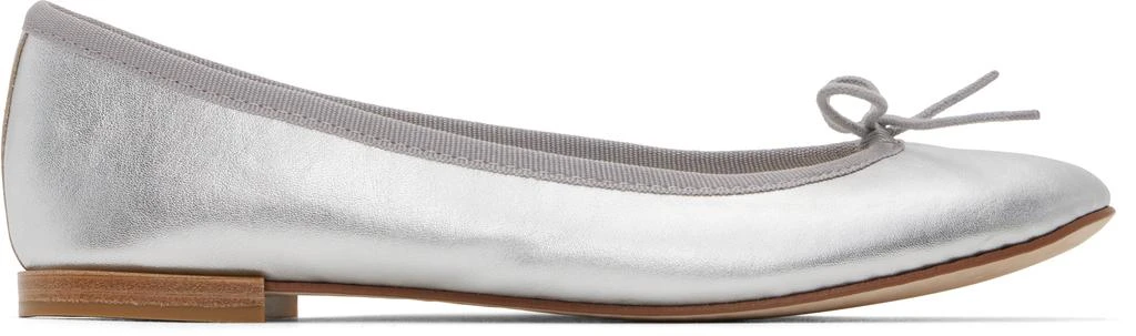 Repetto Silver Cendrillon Ballerina Flats 1