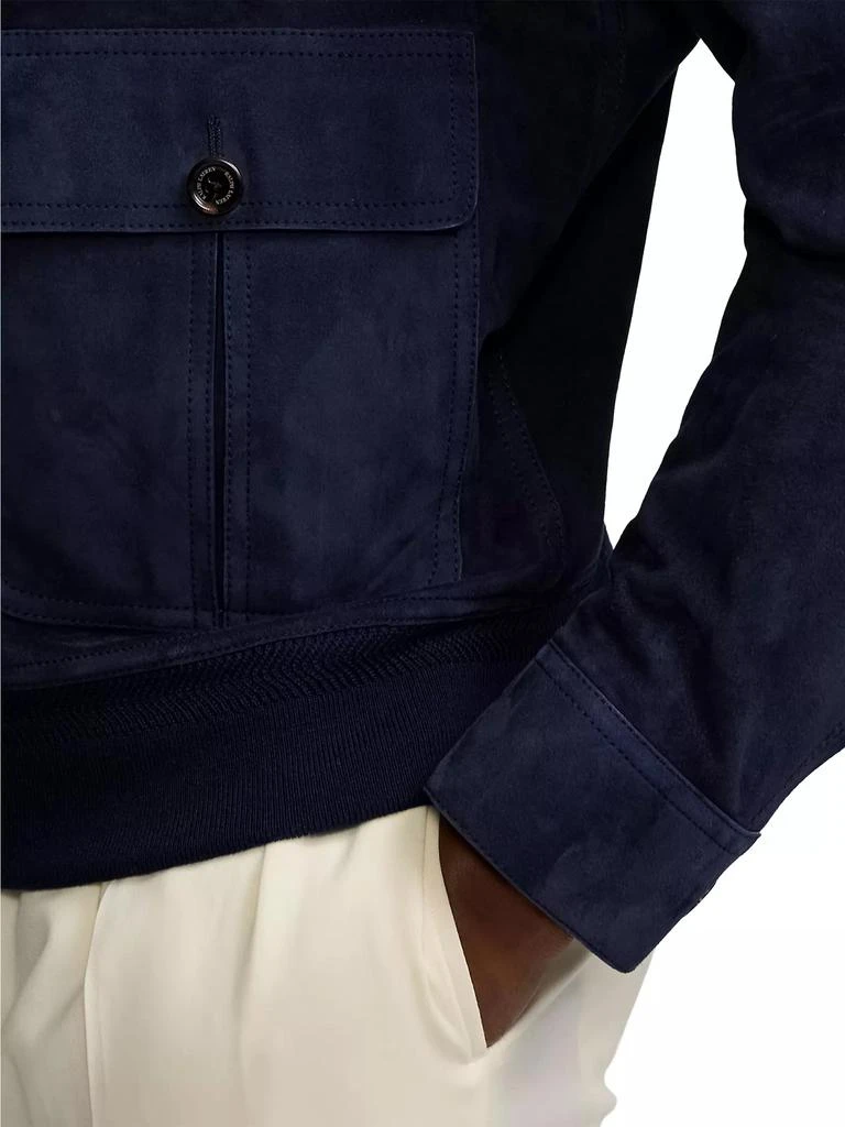 Ralph Lauren Calloway Suede Bomber Jacket 7
