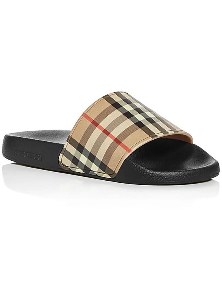 Burberry Womens Synthetic Slide On Slide Sandals 1
