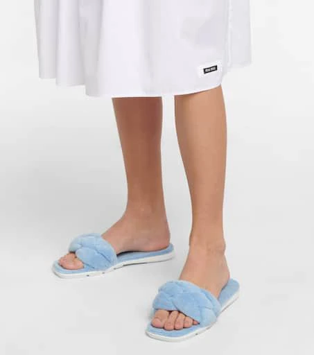 Miu Miu Woven terry slides 4