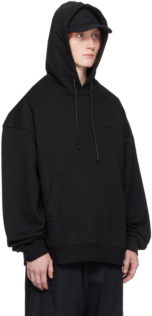 Juun.J Black Graphic Hoodie