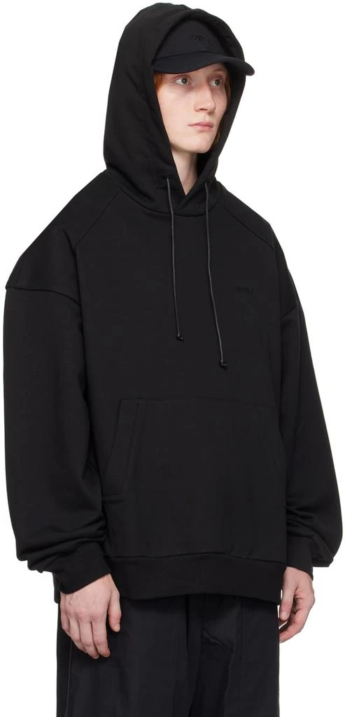 Juun.J Black Graphic Hoodie 2