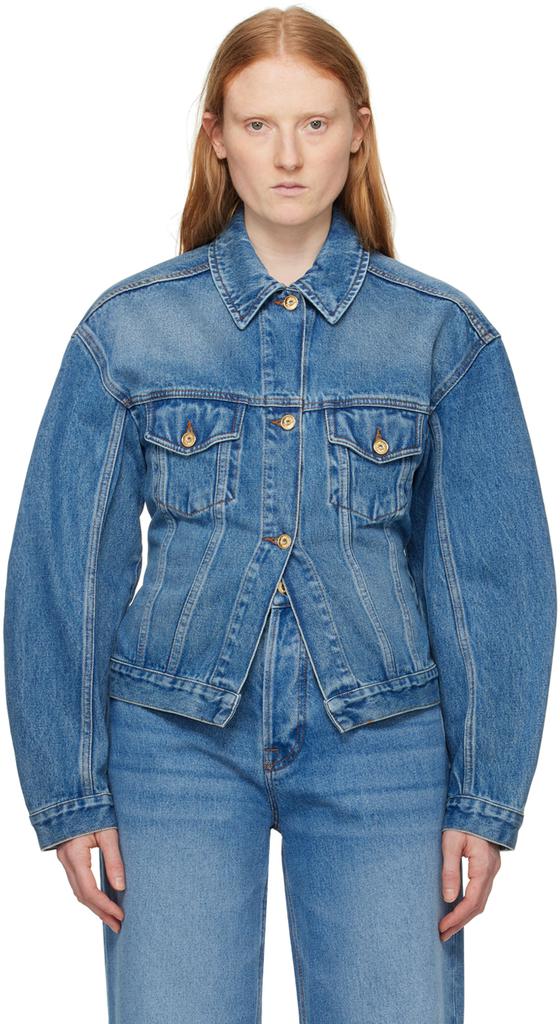 Jacquemus Blue Les Sculptures 'La veste de-Nîmes' Denim Jacket
