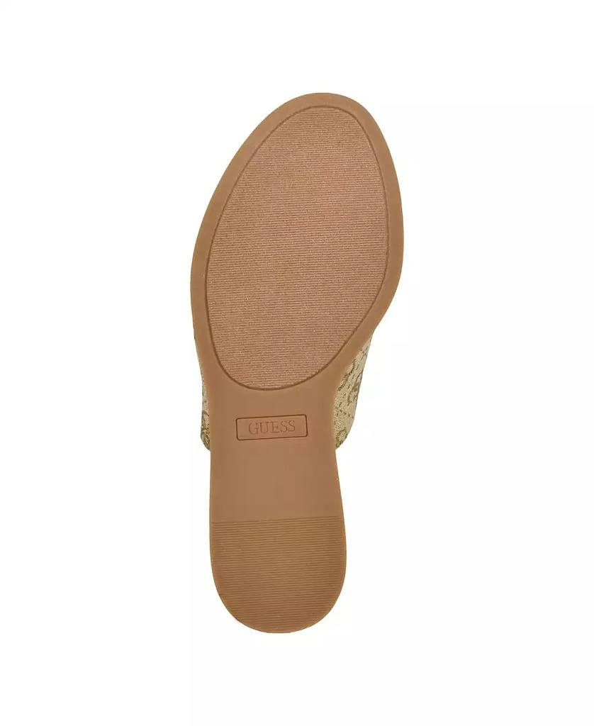 GUESS Women's Yenise Single Band Slide Platform Wedge Sandals 5
