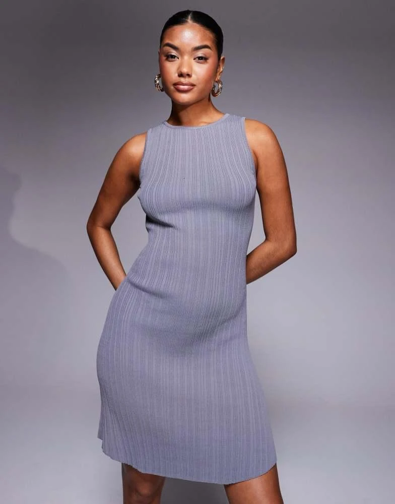 strapless open back dress Deep V-Neck Backless Split Sweep Train Grey Prom Dress with Beading US14 / As Picture