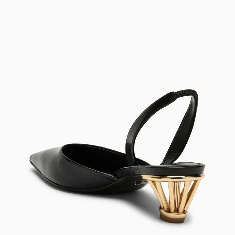 Salvatore Ferragamo Black slingback with cage heel 4