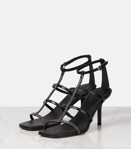Brunello Cucinelli Monili leather sandals 4