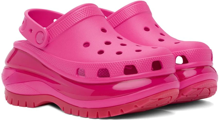 Crocs Pink Mega Crush Clogs 4