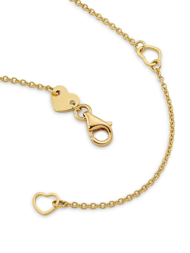 Hearts On Fire Signature 18K Yellow Gold 
0.09-0.13 TCW Diamond Small Heart Pendant Necklace 3