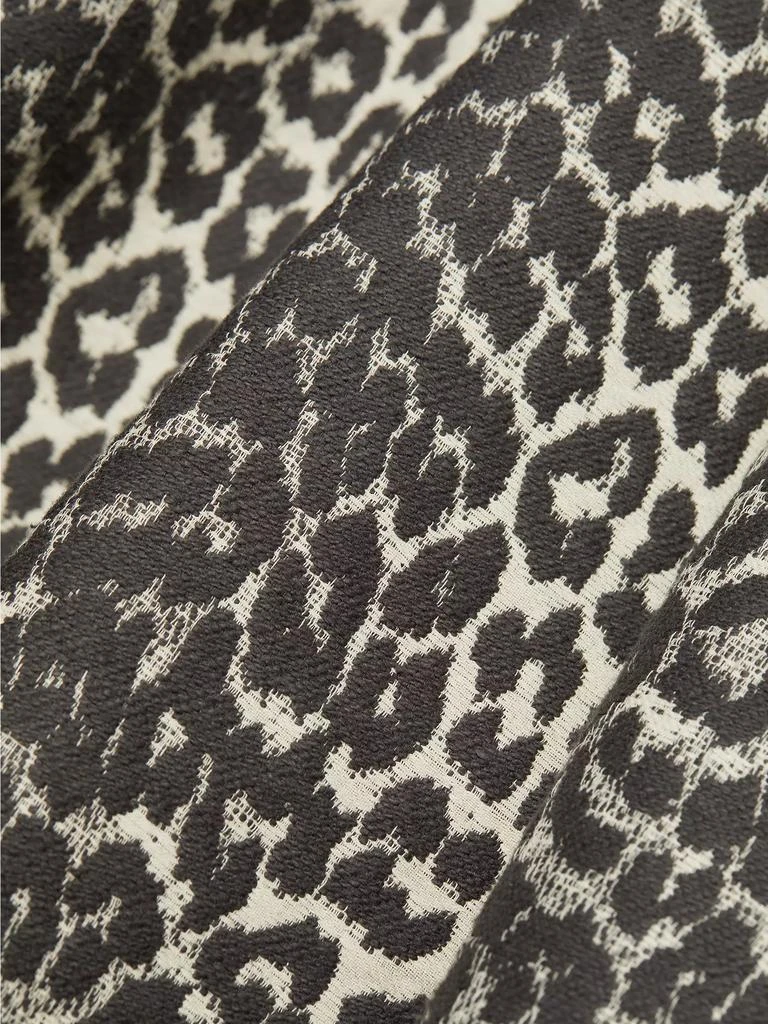 Ganni Leopard Cotton Tweed Minidress 7
