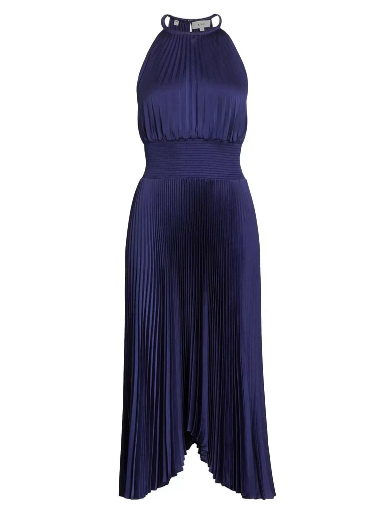 A.L.C. Renzo II Pleated Midi-Dress 1