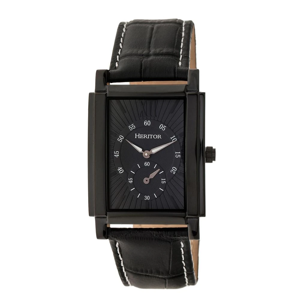 Heritor Automatic Frederick Leather-Band Watch 1