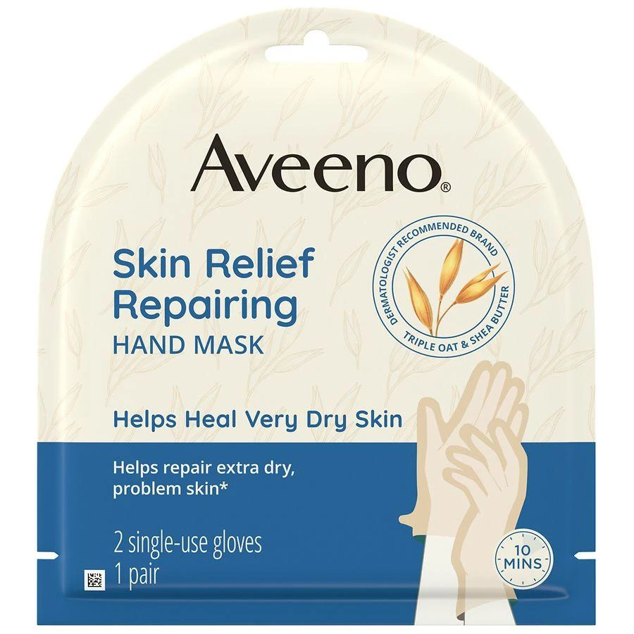 Aveeno Skin Relief Repairing Hand Mask For Dry Skin Fragrance Free 1