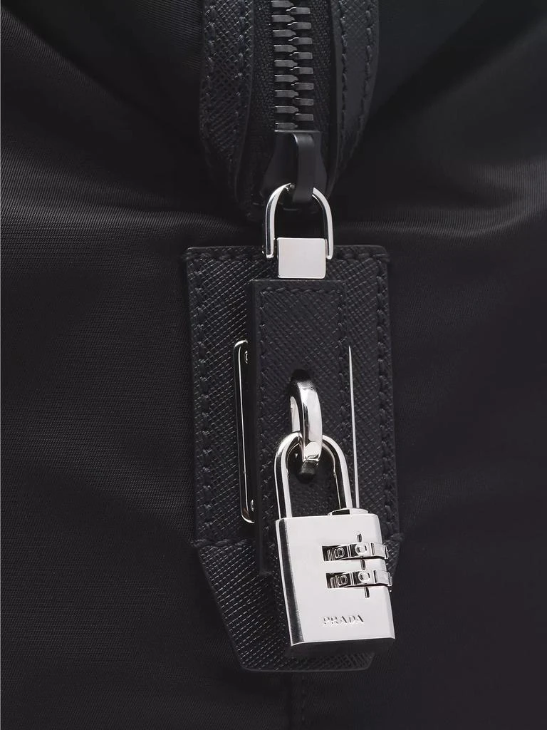 Prada Re-Nylon and Saffiano Leather Duffle Bag 6