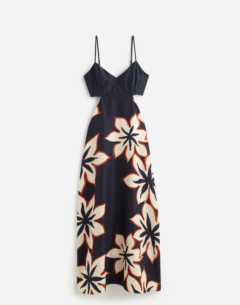 Madewell Open-Back Maxi Dress in Silk Floral 6