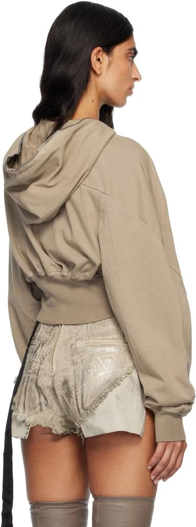 Rick Owens Taupe Concordians Collage Hoodie 3