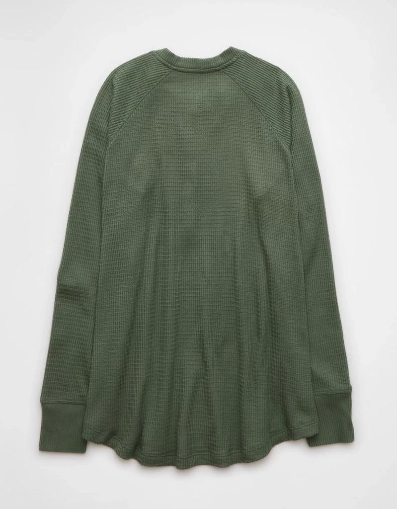 AE AE Plush Long-Sleeve Henley T-Shirt 4