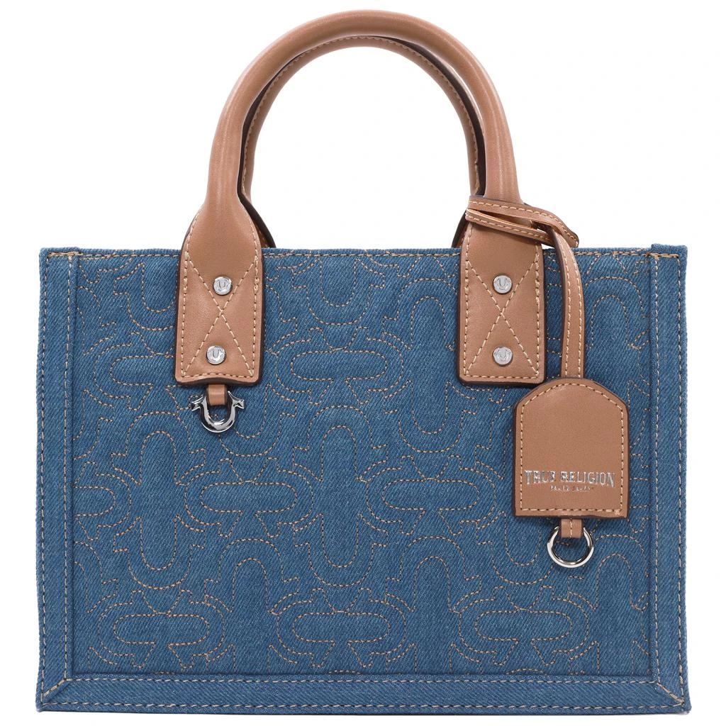 True Religion QUILTED HORSESHOE MODERN TOTE 8