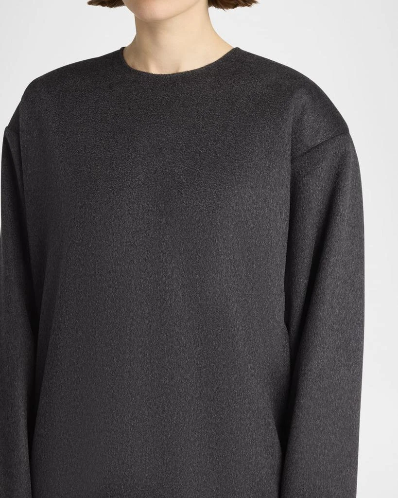 The Row Lysiane Long-Sleeve Midi Cashmere Dress 7