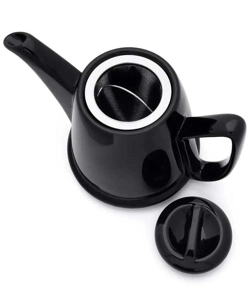 Bredemeijer Stainless Steel Doubled Walled 1 Liter Ceramic Teapot With Black Cozy 2