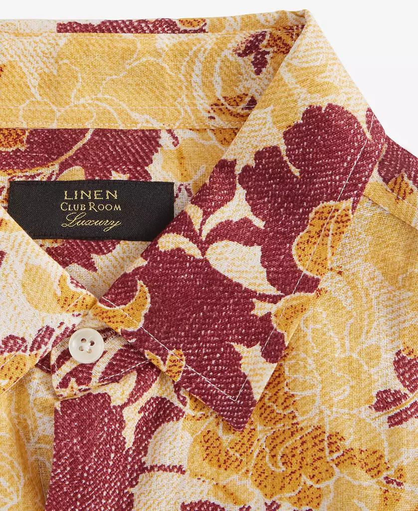 Club Room Men's Linen Floral Tapestry Shirt, Exclusively at Macy's