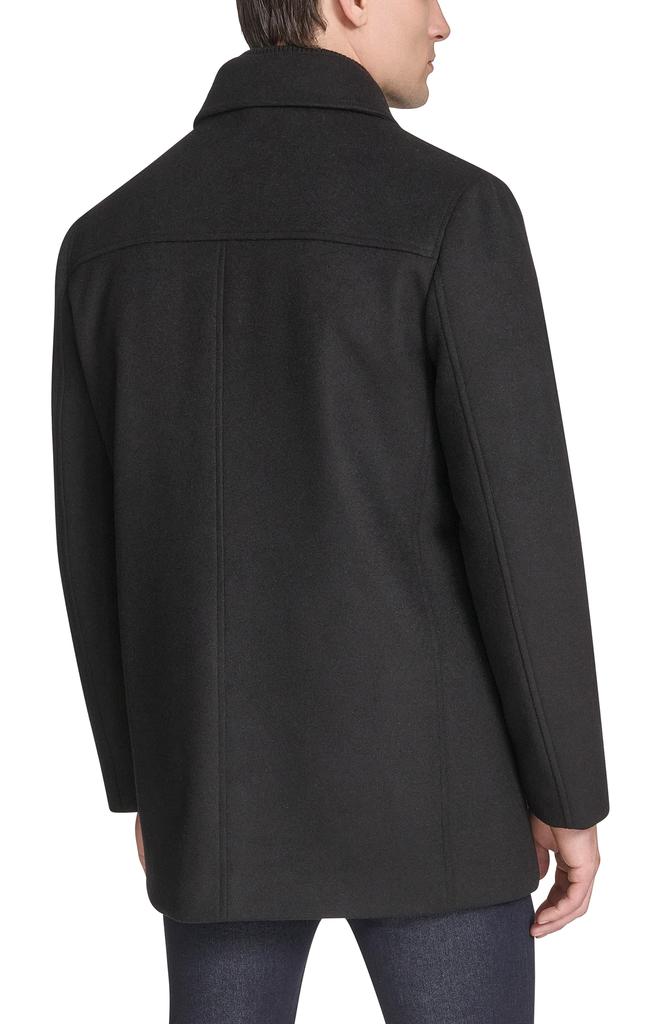 Kenneth Cole Single Button Wool Blend Knit Blazer