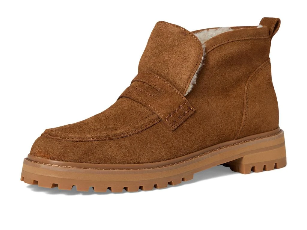 Madewell Rory Lug Loafer Bootie - Suede Shearling 7