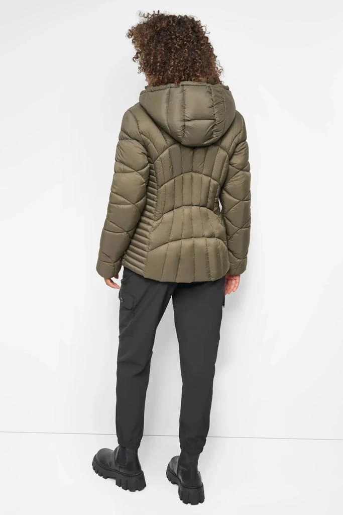 DKNY HOODED LIGHTWEIGHT PUFFER 2