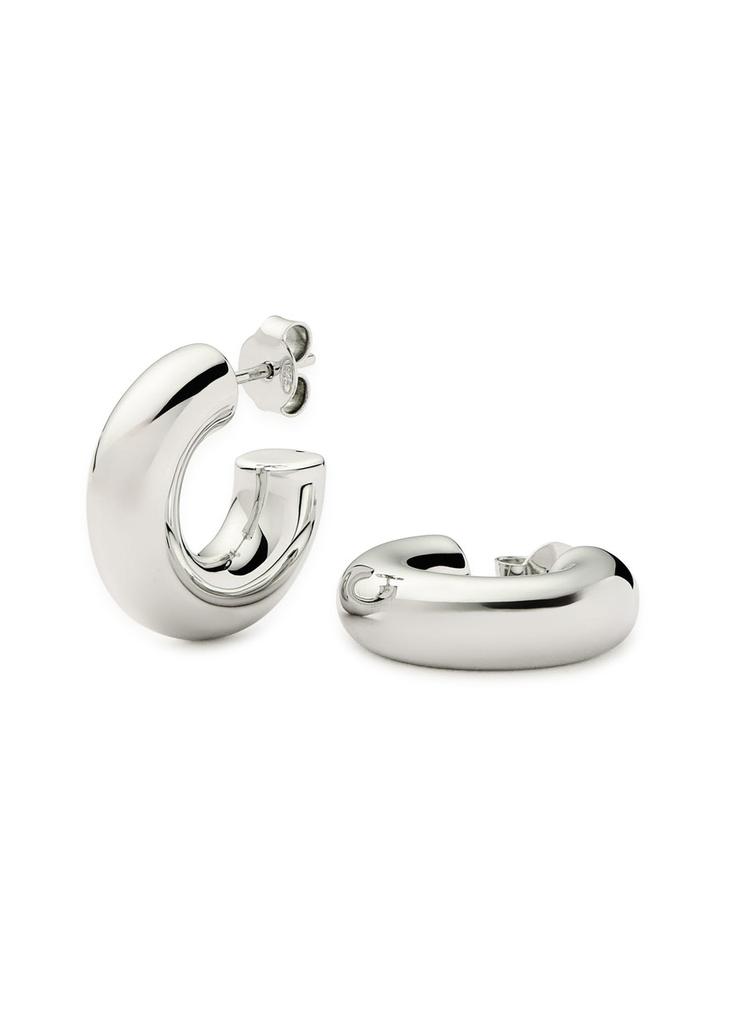 Missoma Chubby Medium sterling silver hoop earrings